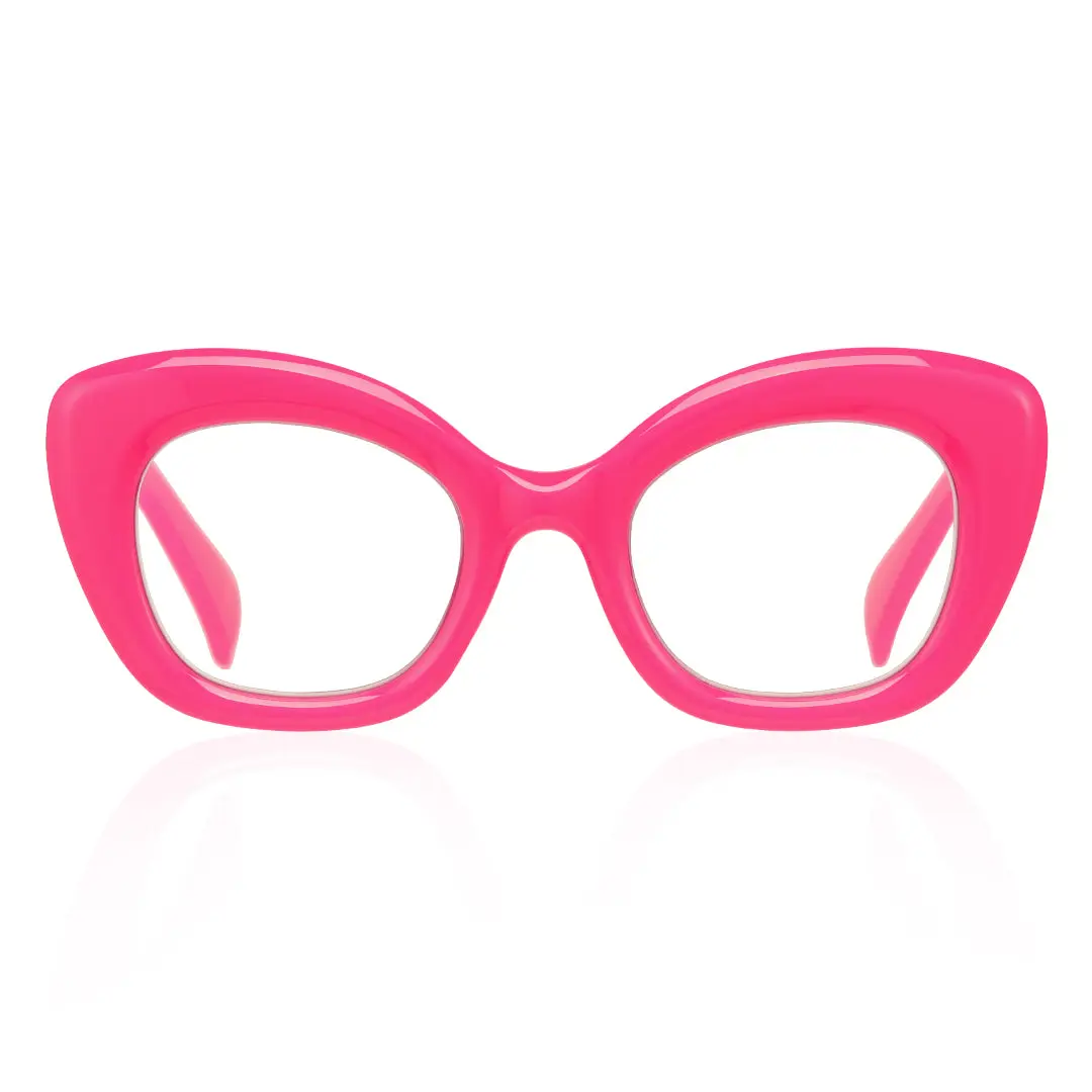 Front view of aidan cat eye pc eyeglasses cp0302403 in red